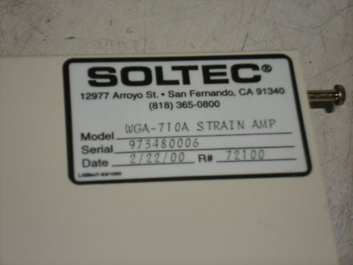 SOLTEC WGA-710A STRAIN AMP *USED*