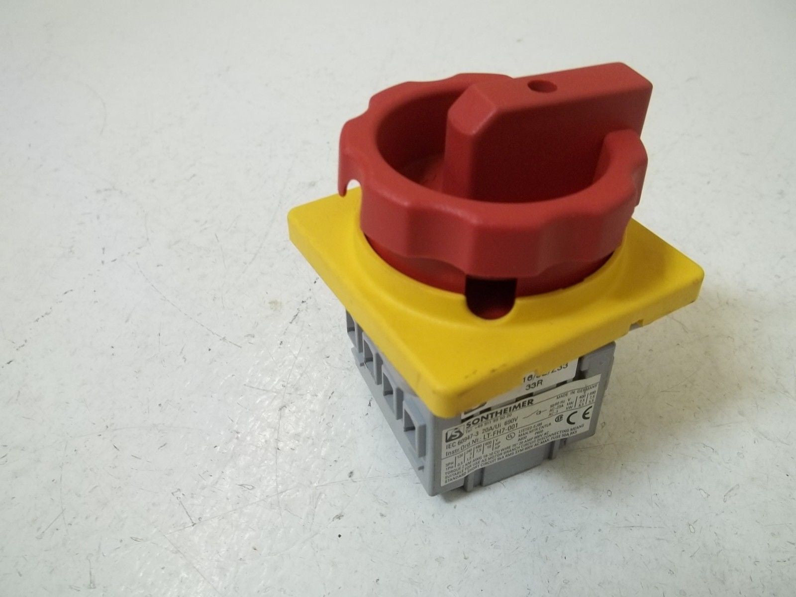 SONTHEIMER NLT16/3E/Z33 SWITCH *USED*