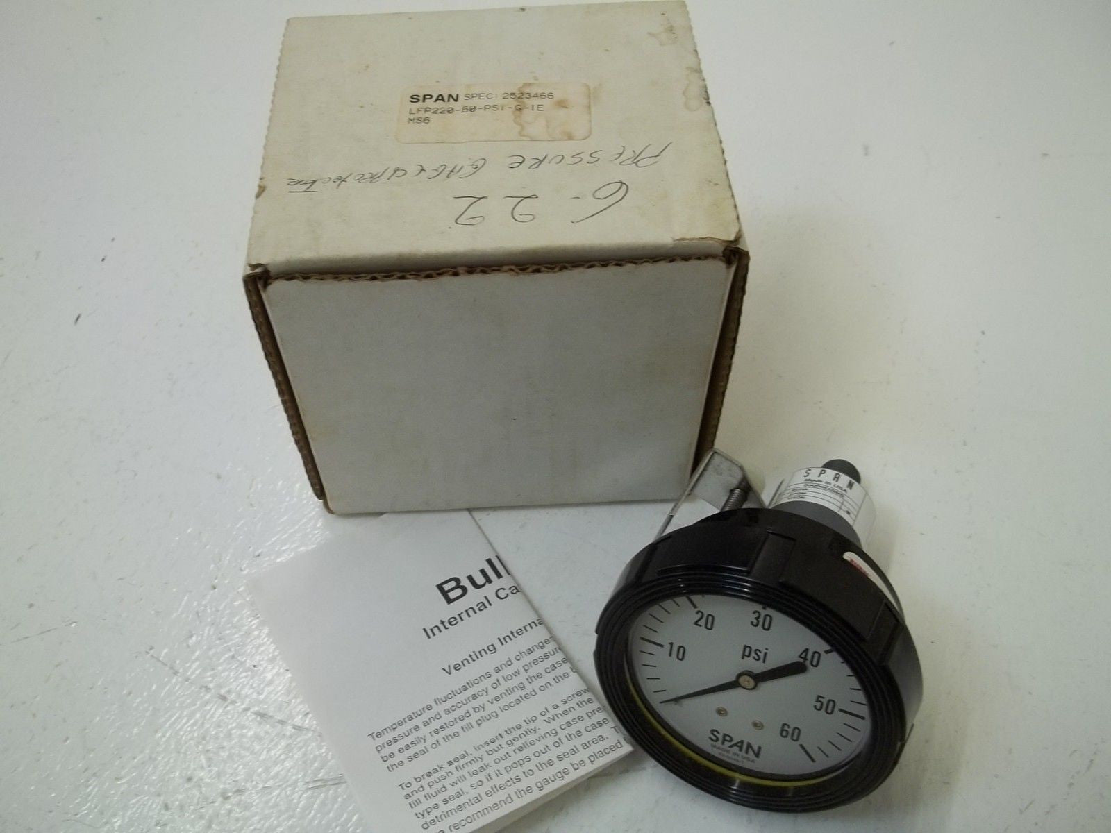 SPAN LFP220-60-PSI-G-IE *NEW IN BOX*