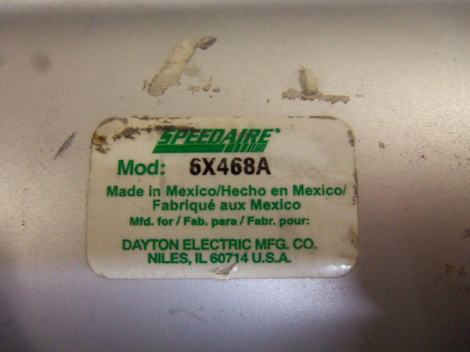 SPEEDAIRE 6X468A CYLINDER *USED*