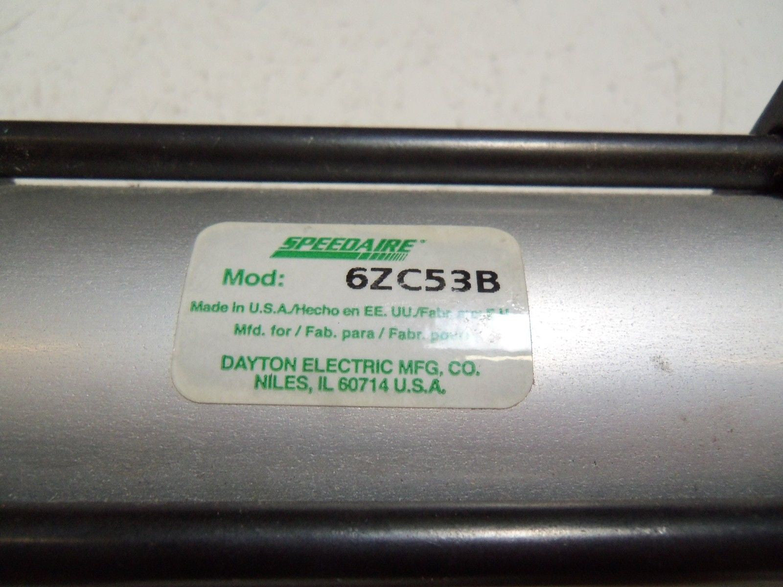 SPEEDAIRE 6ZC53B PNEUMATIC CYLINDER *USED*