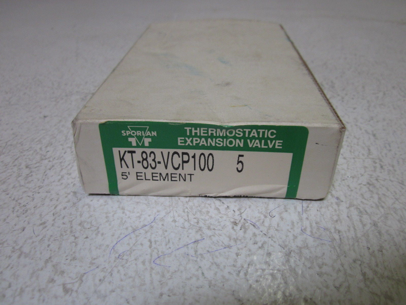 SPORLAN KT-83-VCP100 5' ELEMENT THERMOSTATIC EXPANSION VALVE *NEW IN BOX*