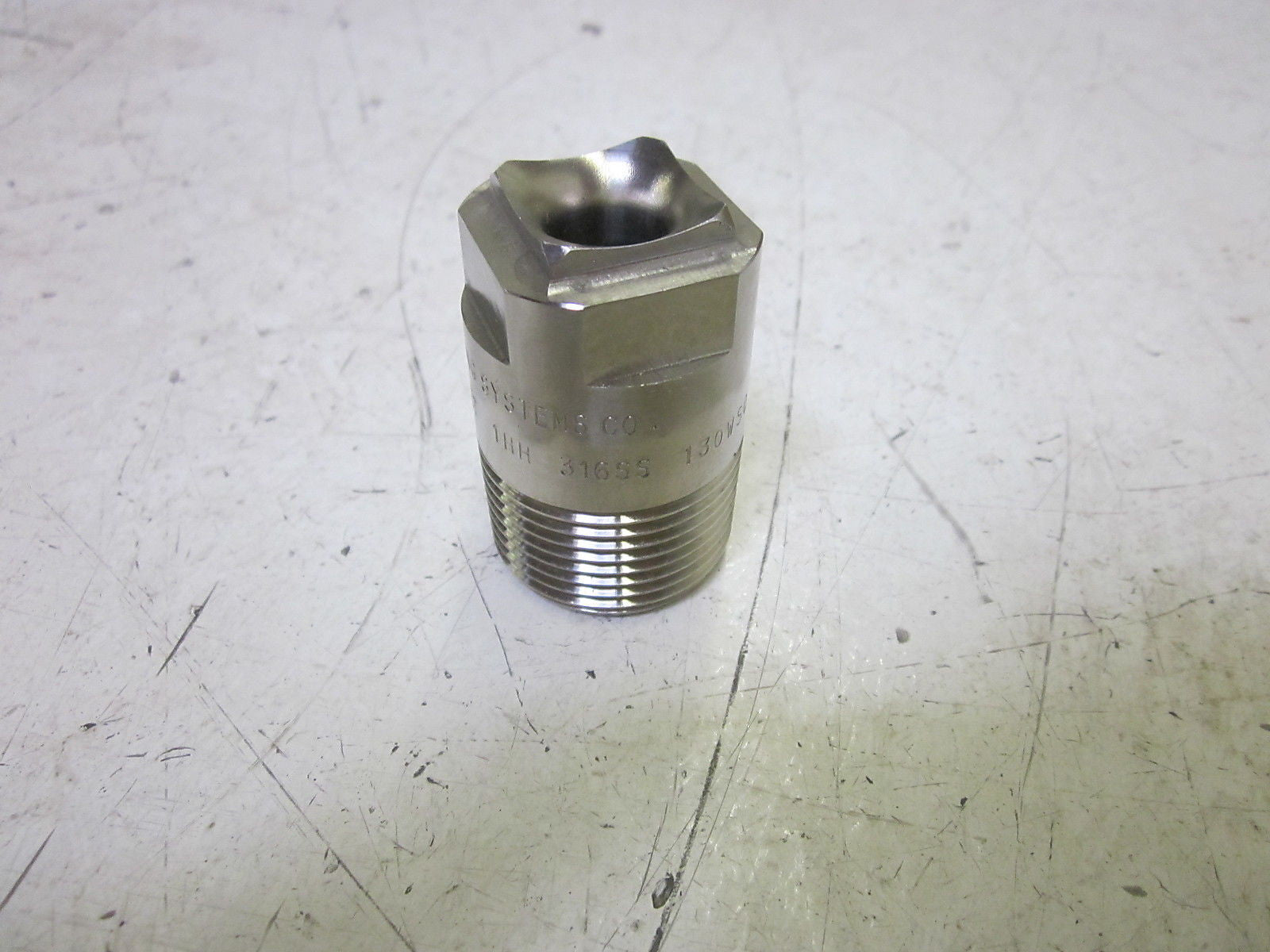 SPRAYING SYSTEMS CO. 1HH 316SS 130WSQ FULLJEY NOZZLE *NEW NO BOX*