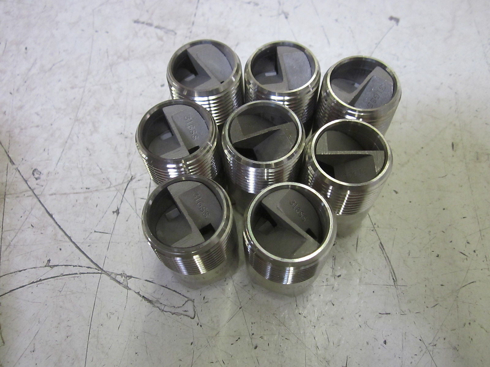 SPRAYING SYSTEMS CO. 1HH 316SS 130WSQ FULLJEY NOZZLE *NEW NO BOX*