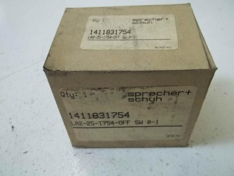 SPRECHER+SCHUH LA2-25-1754 *NEW IN BOX*