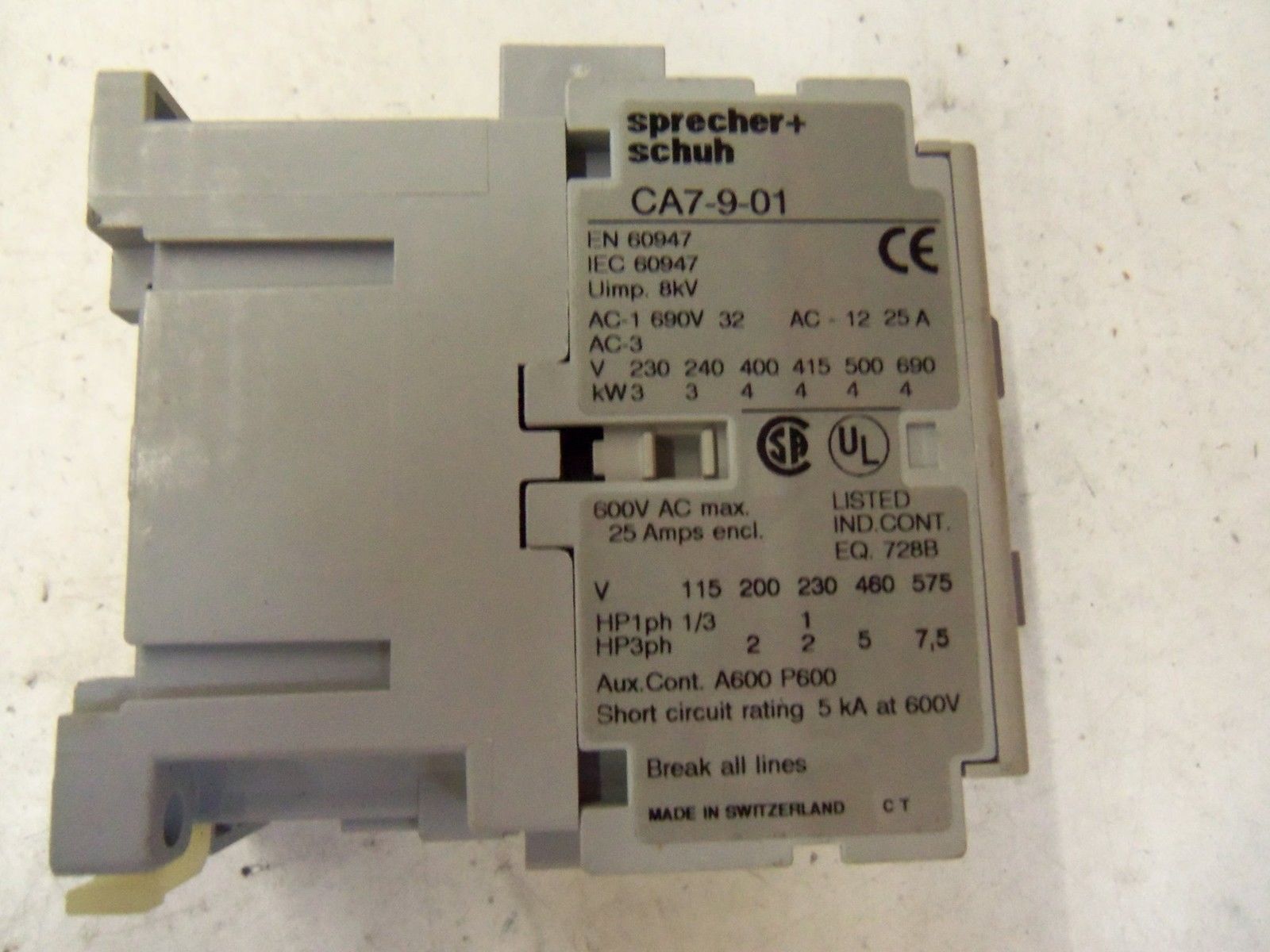 SPRECHER+SCHUH CA7-9-01-24Z 24V50/60 *NEW IN BOX*