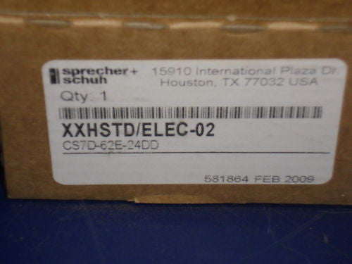 SPRECHER+SCHUH CS7D-62E-24DD *NEW IN BOX*