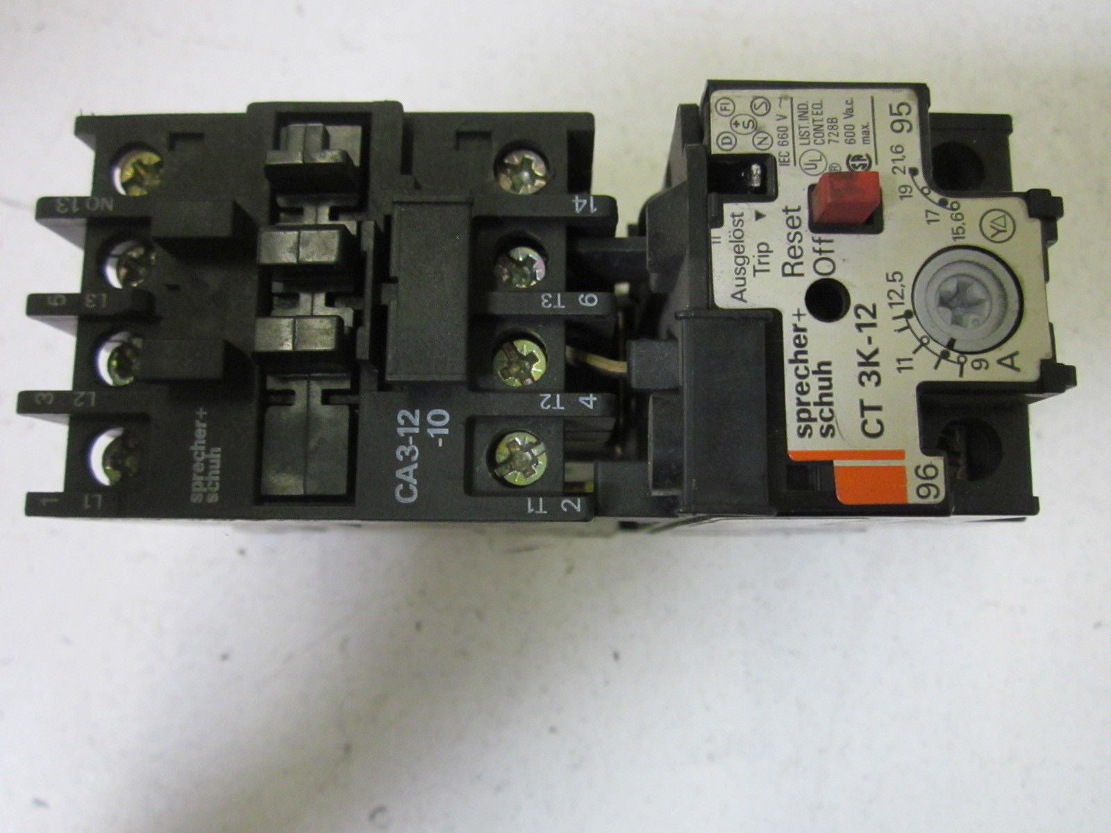 SPRECHER+SCHUH CT3K-12 WITH CA3-12-10 120V *USED*
