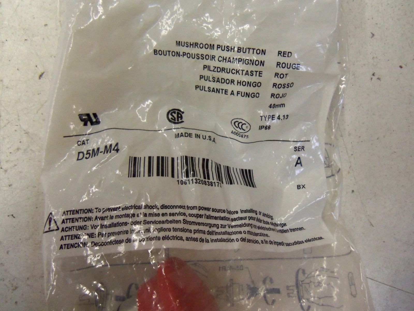 SPRECHER+SCHUH D5M-M4 SERIES A *NEW IN FACTORY BAG*