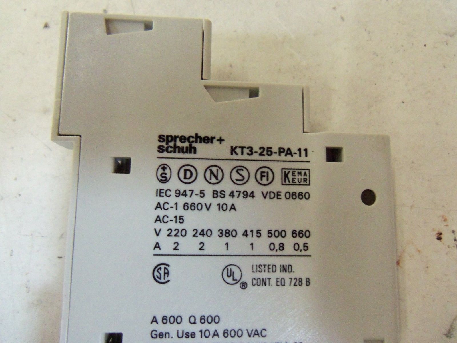 SPRECHER+SCHUH KT3-25-PA-11 *NEW IN BOX*