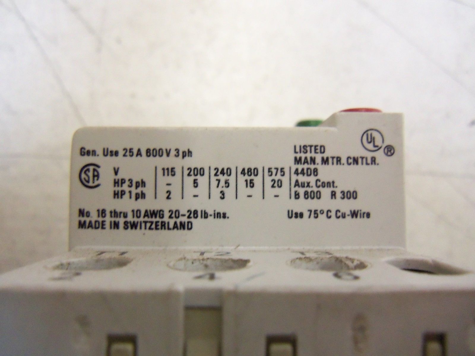 SPRECHER+SCHUH KTA 3-25-25A *USED*