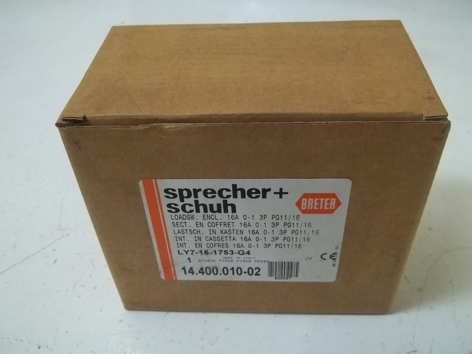 SPRECHER+SCHUH LY7-16-1753-G4 *NEW IN BOX*