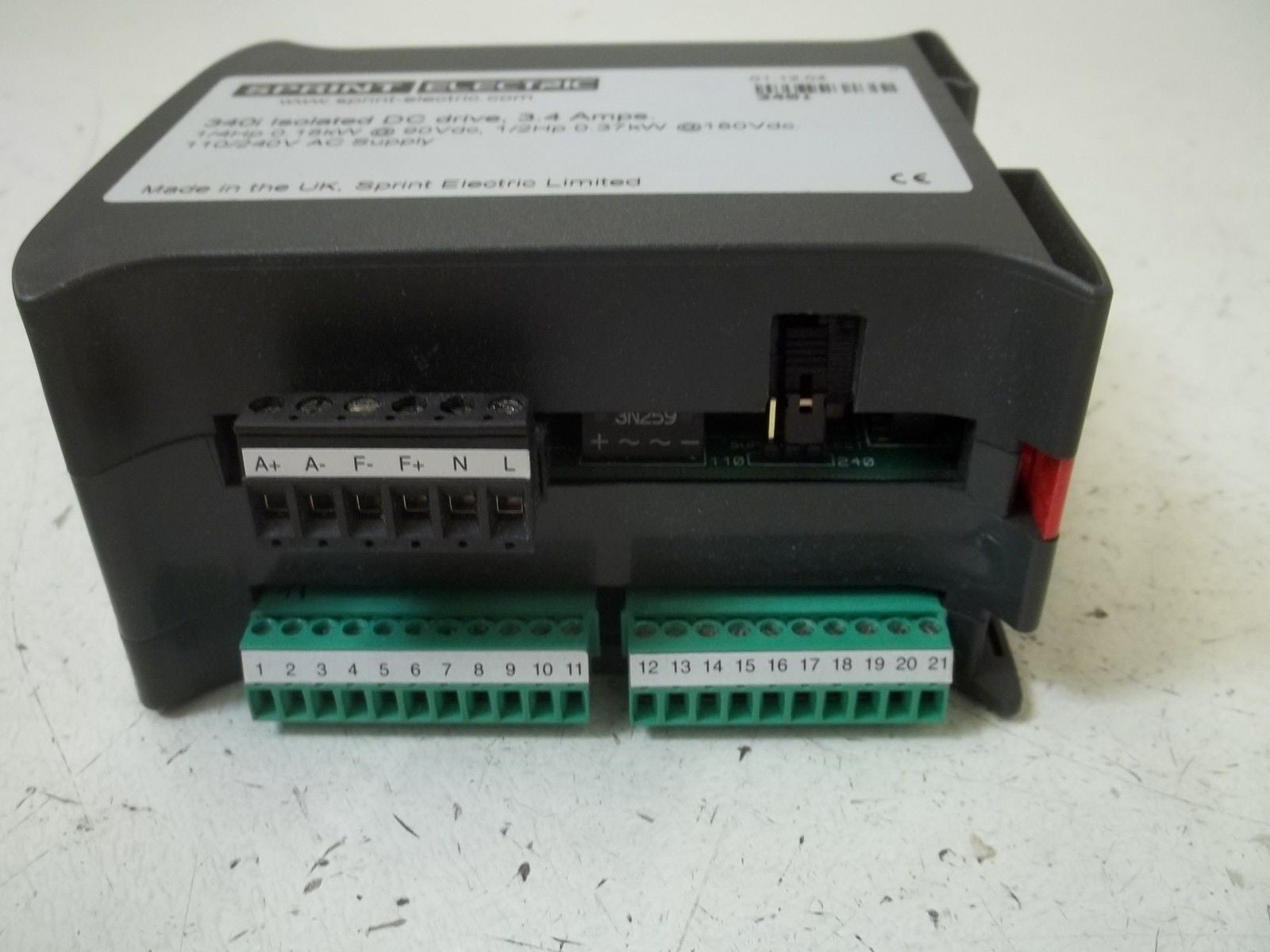 SPRINT ELECTRIC 340I ISOLATED DC DRIVE, 3.4 AMPS *NEW IN A  BOX*