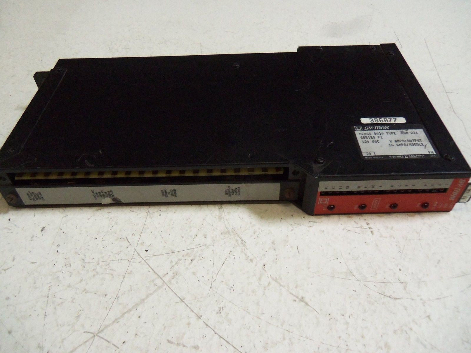 SQUARE-D 8030-R0M-221 OUTPUT MODULE *USED*