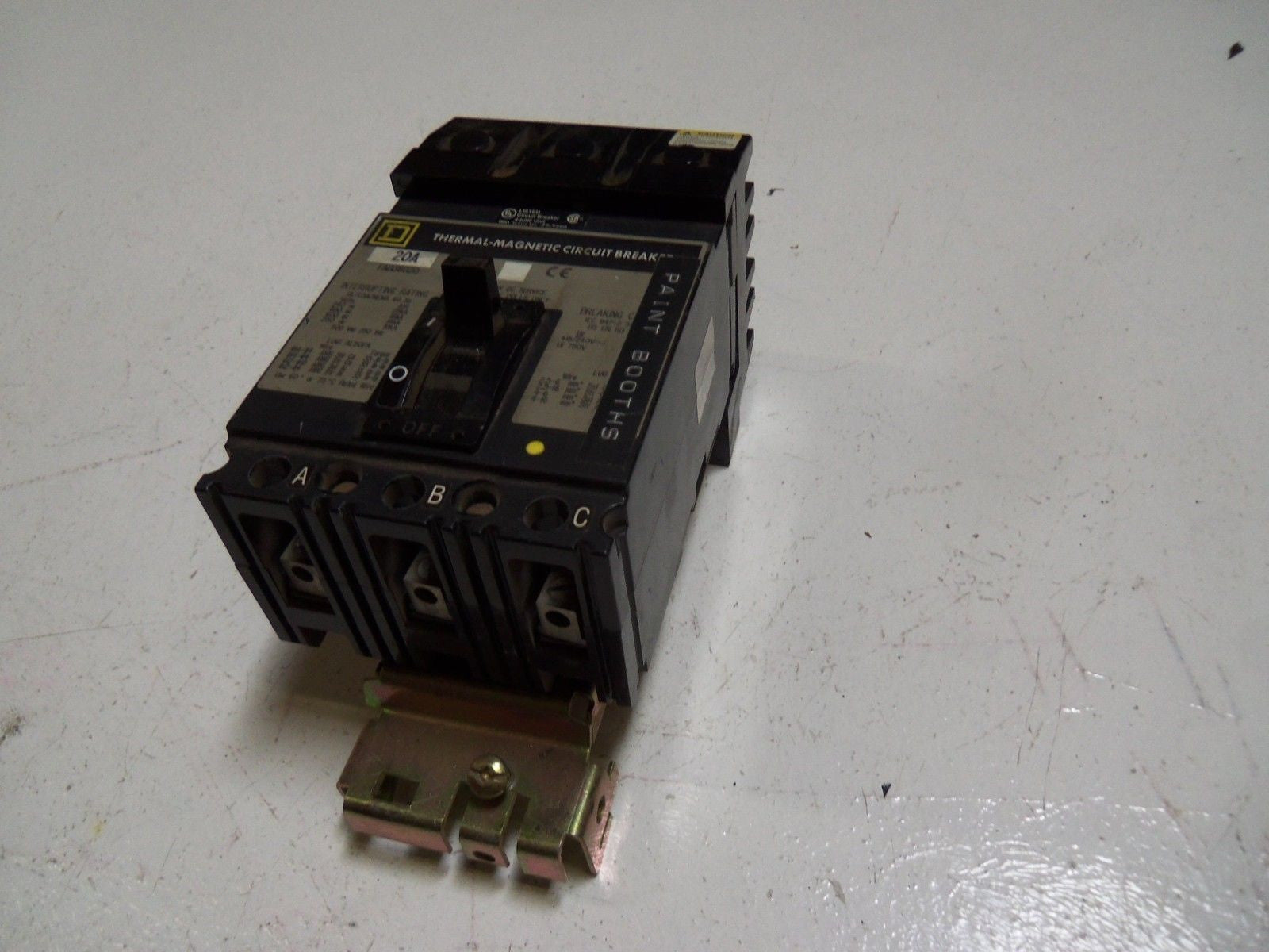 SQUARE-D FAB36020 CIRCUIT BREAKER *USED*