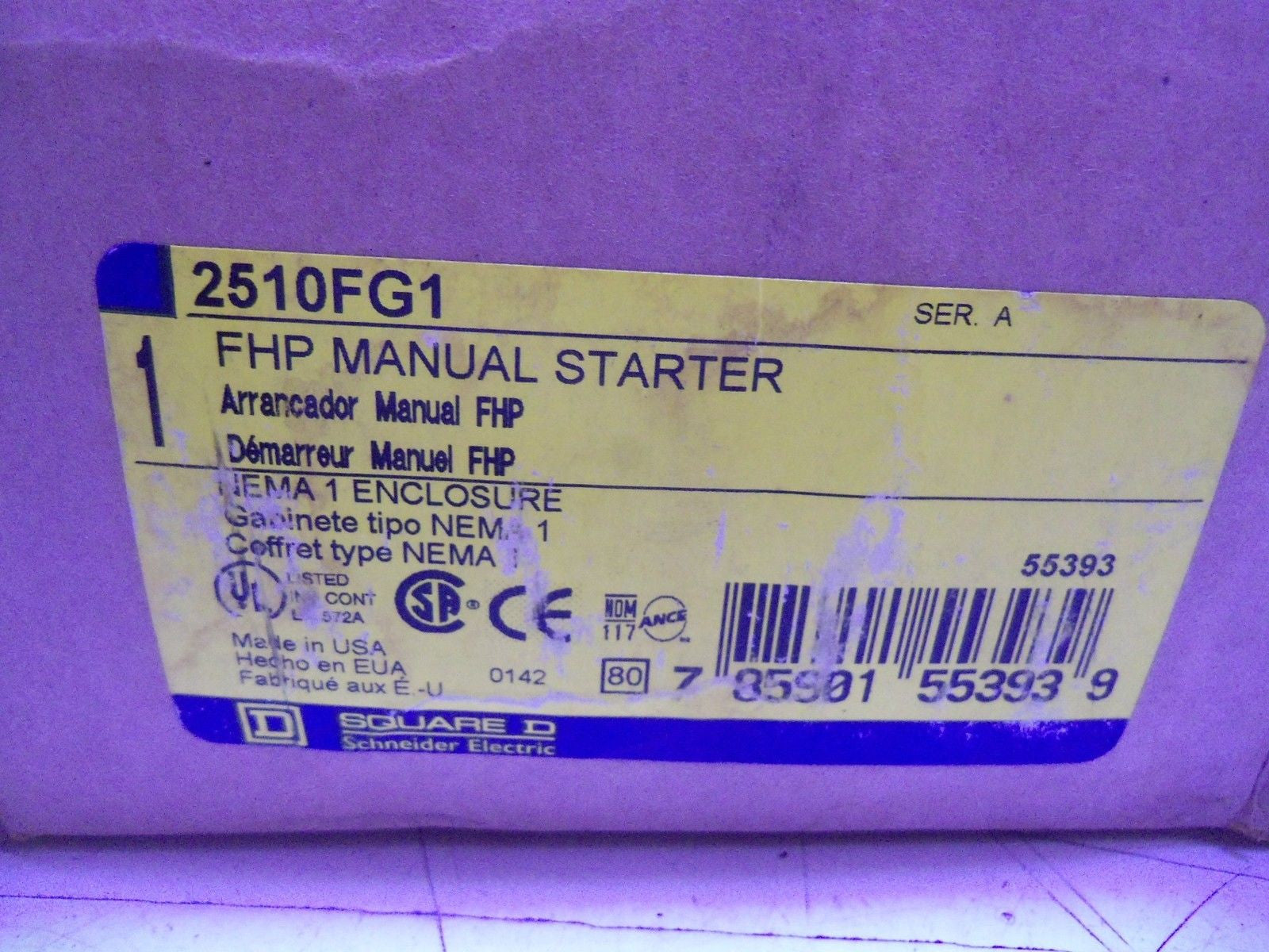 SQUARE D 2510FG1 STARTER  *NEW IN BOX*