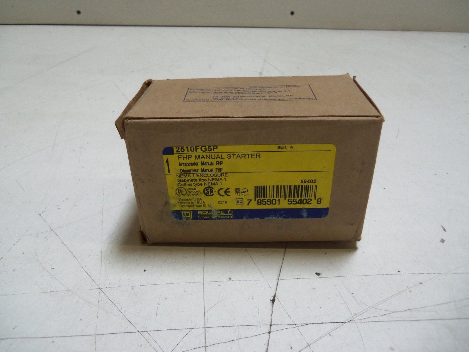 SQUARE D 2510FG5P STARTER  *NEW IN BOX*