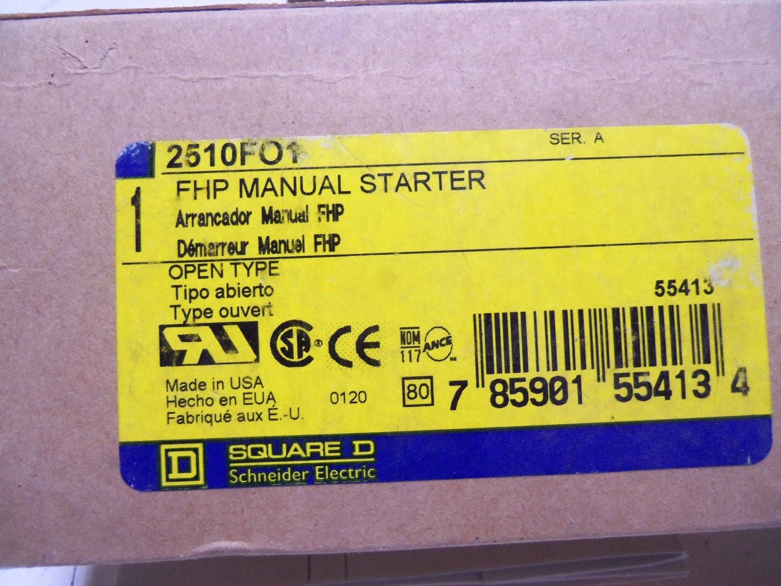 SQUARE D 2510FO1 STARTER  *NEW IN BOX*