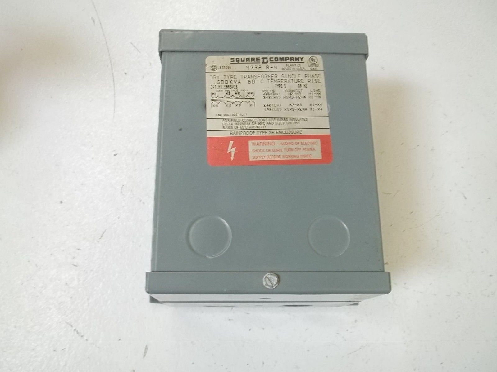 SQUARE D 500SV1B TRANSFORMER *USED*