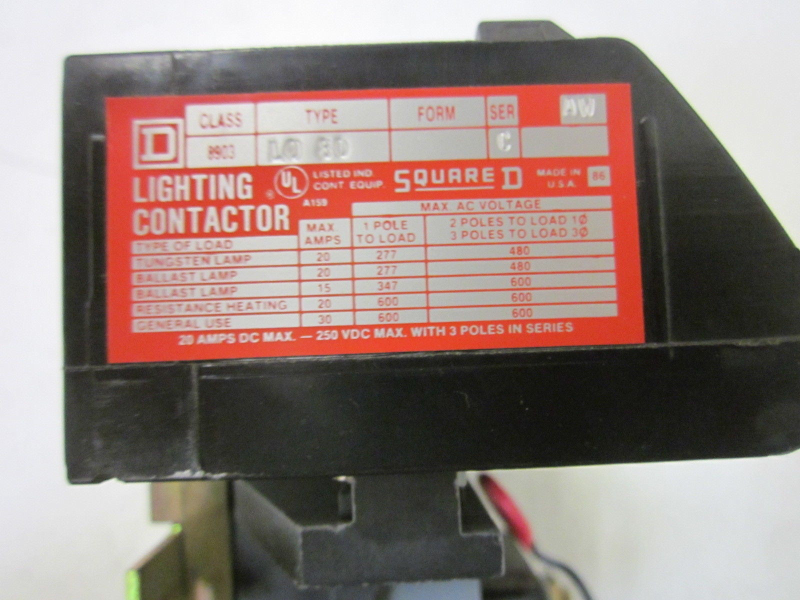 SQUARE D 8903-L0-80 *NEW NO BOX*