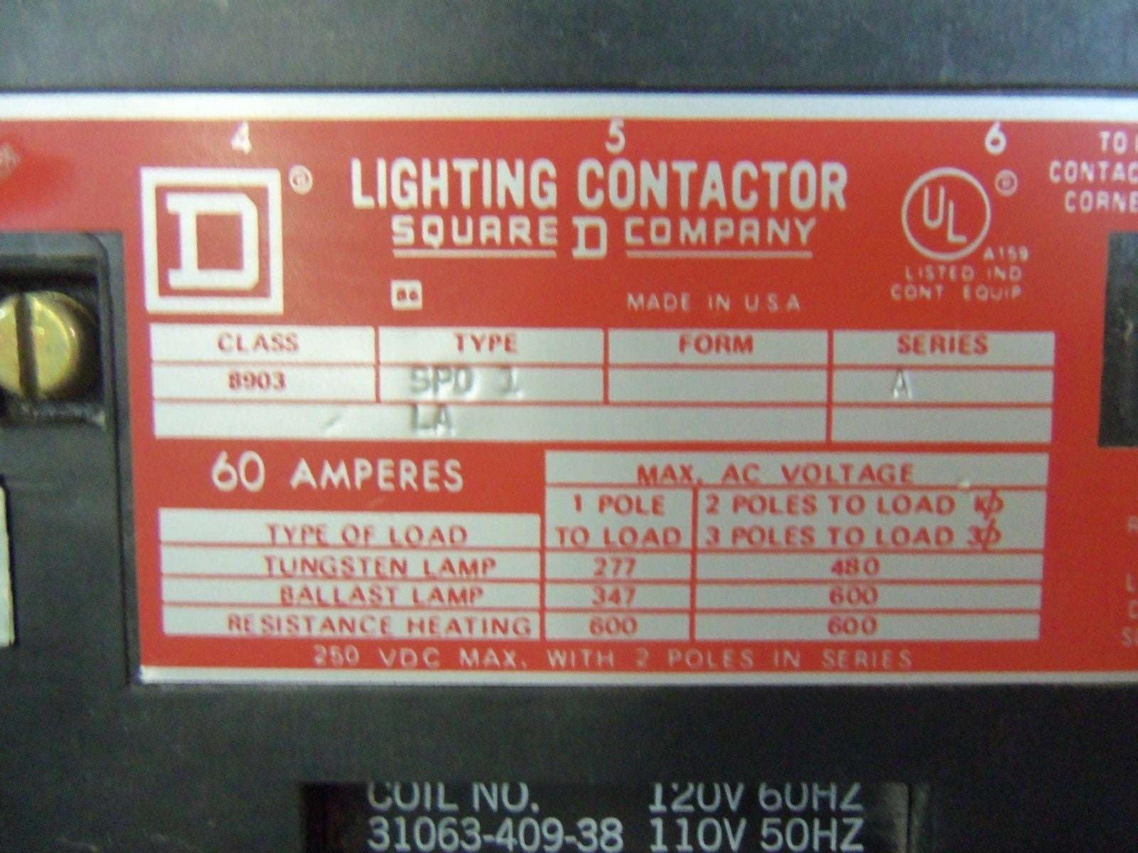 SQUARE D 8903-SP01 SERIES A *USED*
