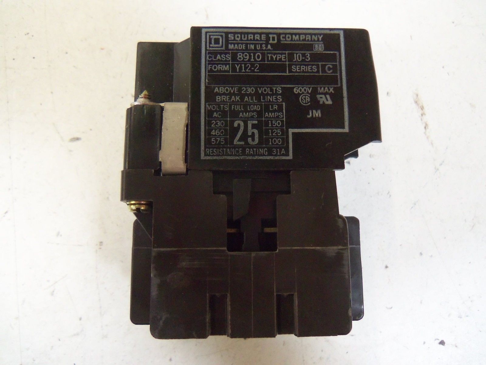 SQUARE D 8910-J0-3 *USED*