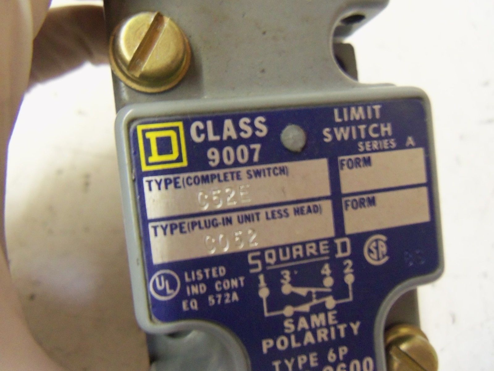 SQUARE D 9007-C52E *USED*
