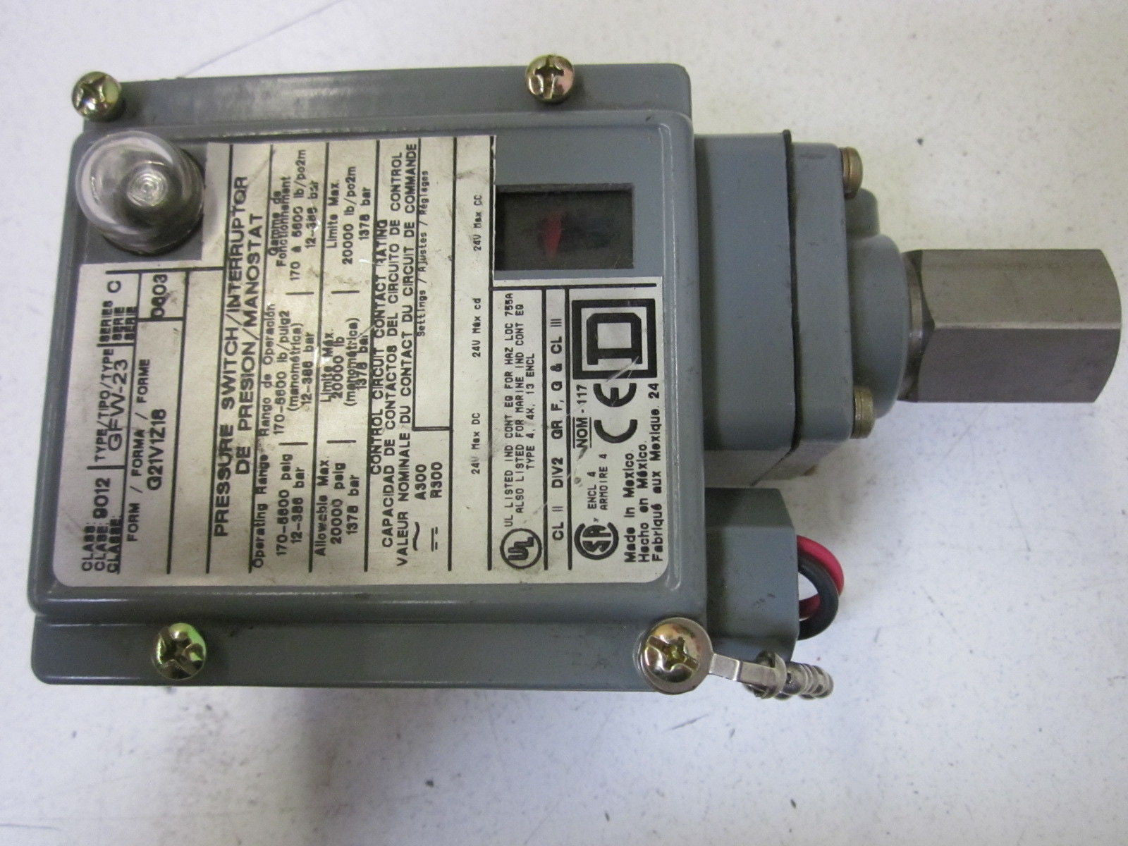SQUARE D 9012-GFW-23 *NEW NO BOX*