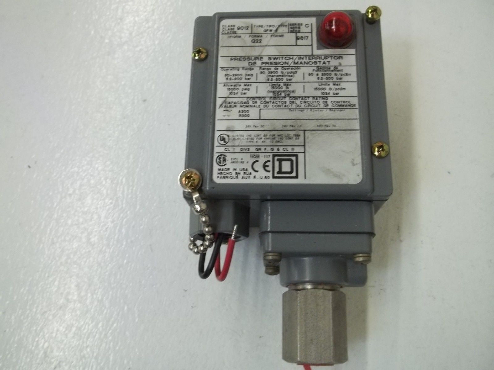 SQUARE D 9012-GFW-2 SER.C *USED*