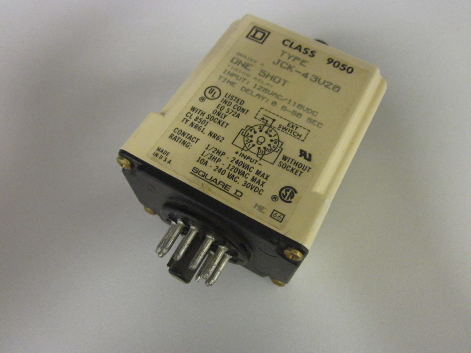 SQUARE D 9050-JCK-43V20 SER.A *USED*