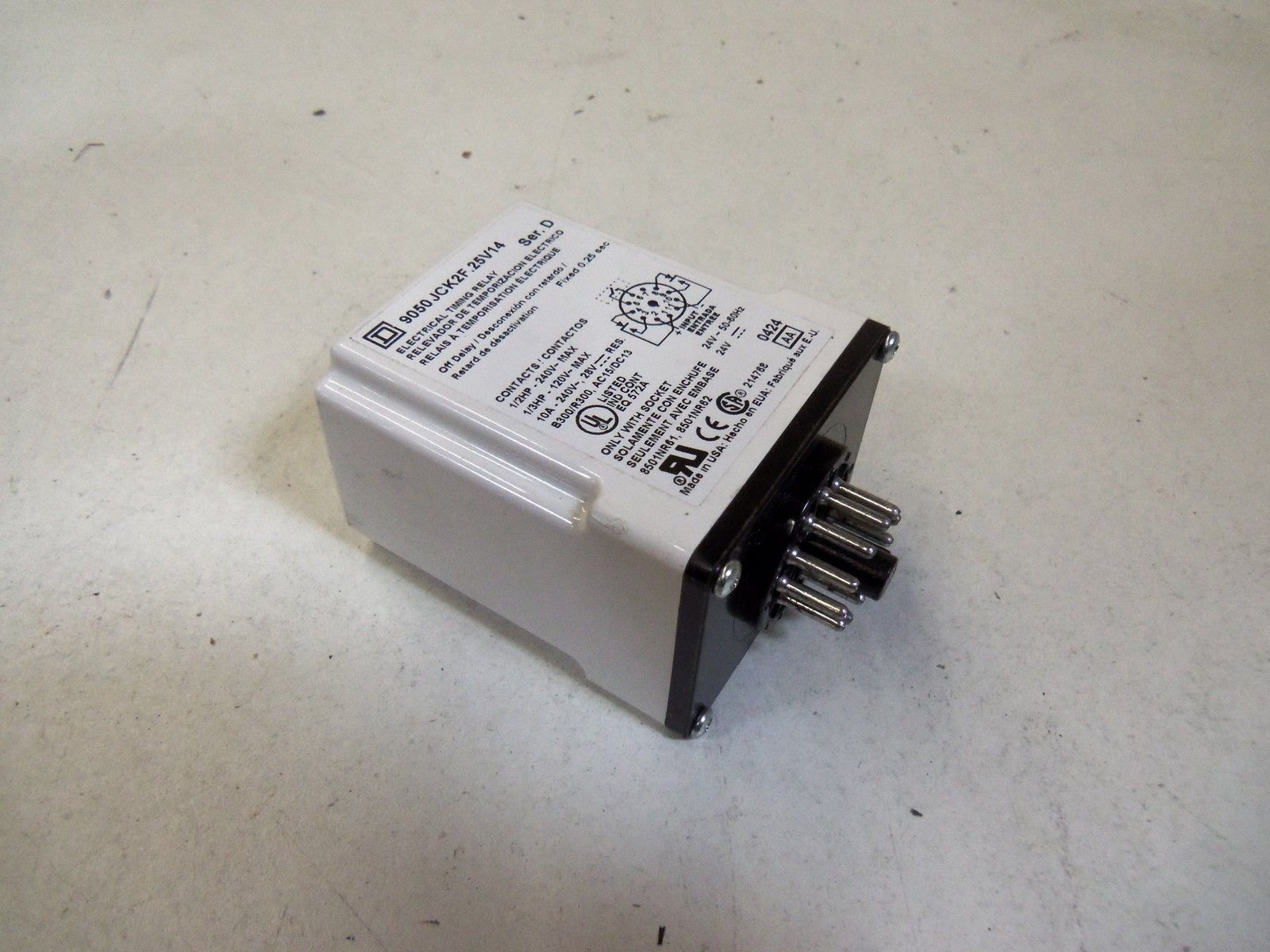 SQUARE D 9050JCK2F.25V14 *USED*