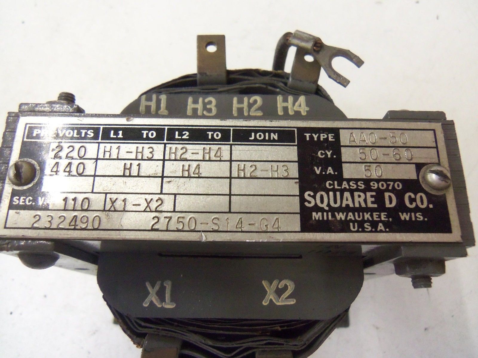 SQUARE D 9070-AA0-50 *USED*
