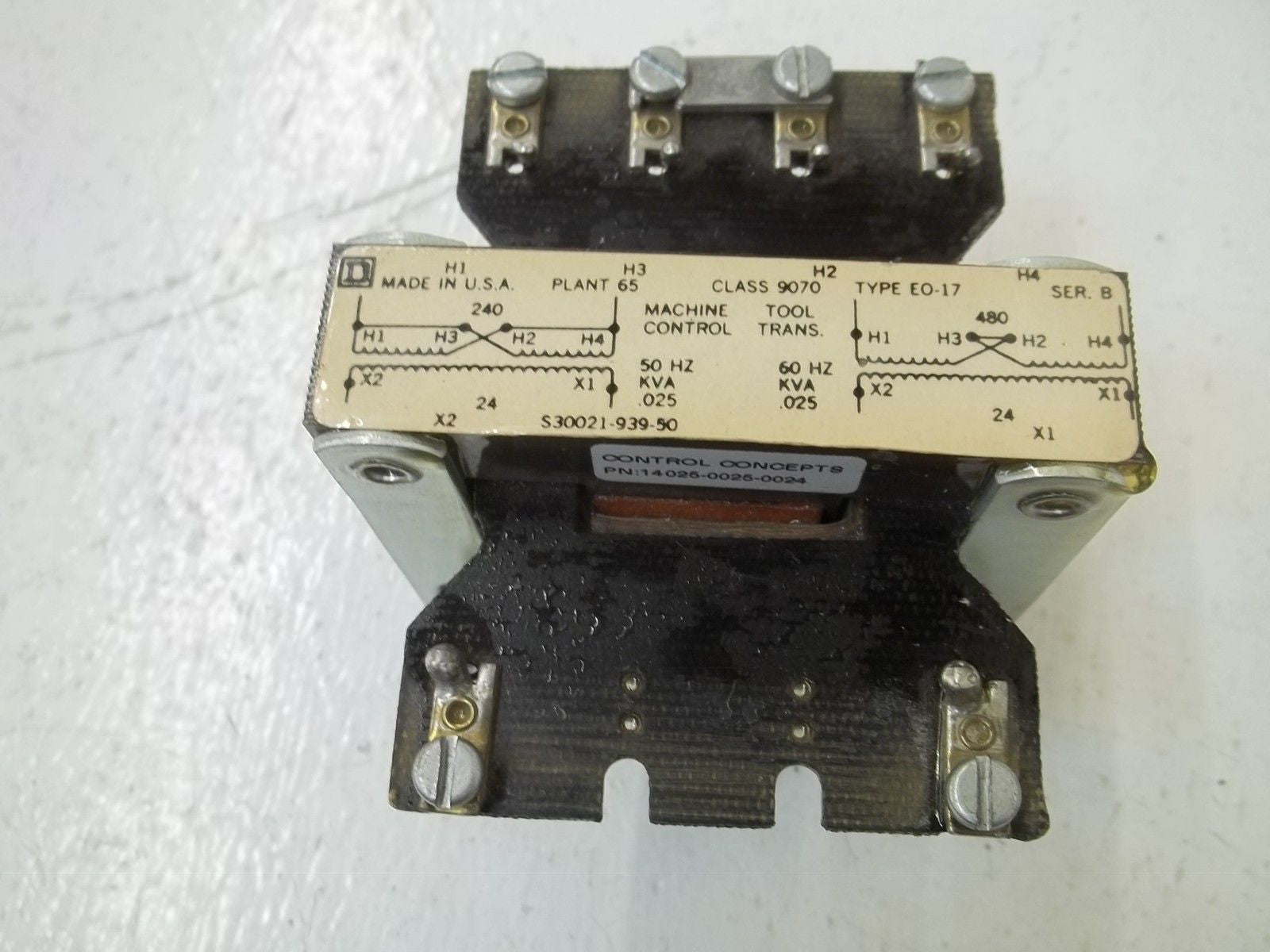 SQUARE D 9070-E0-17 *USED*