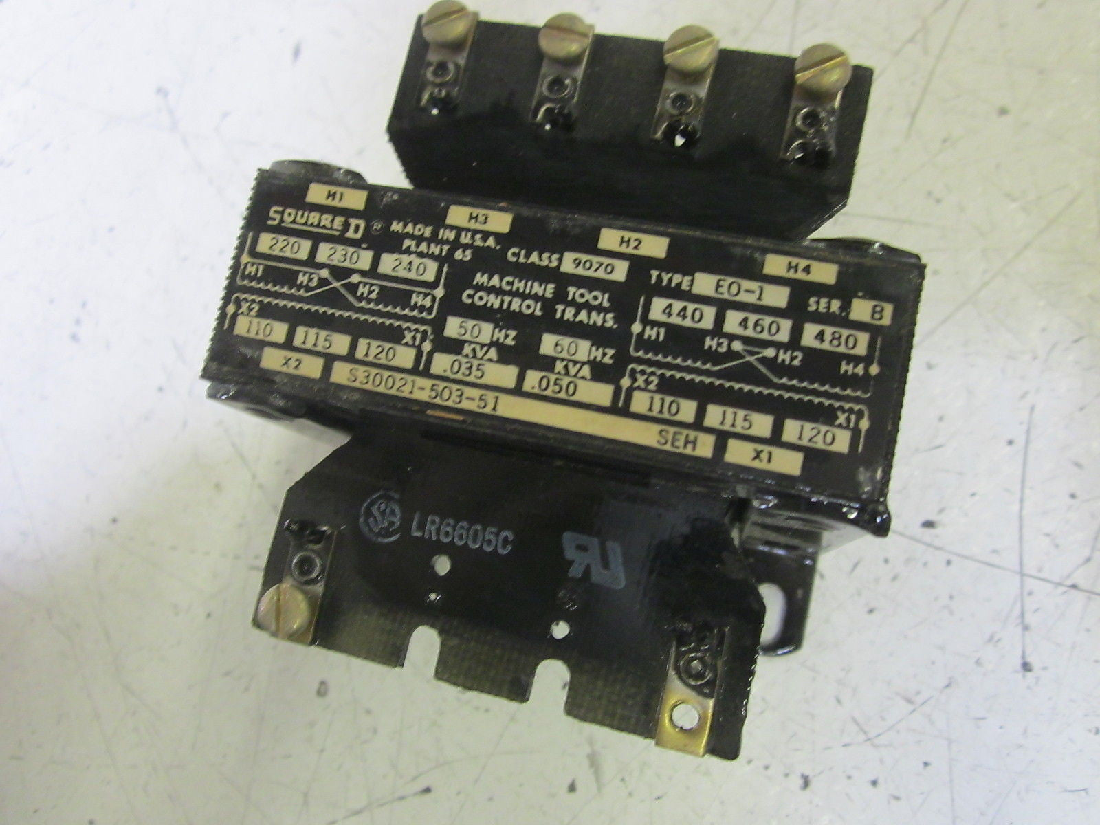 SQUARE D 9070-EO-1 TRANSFORMER *USED*