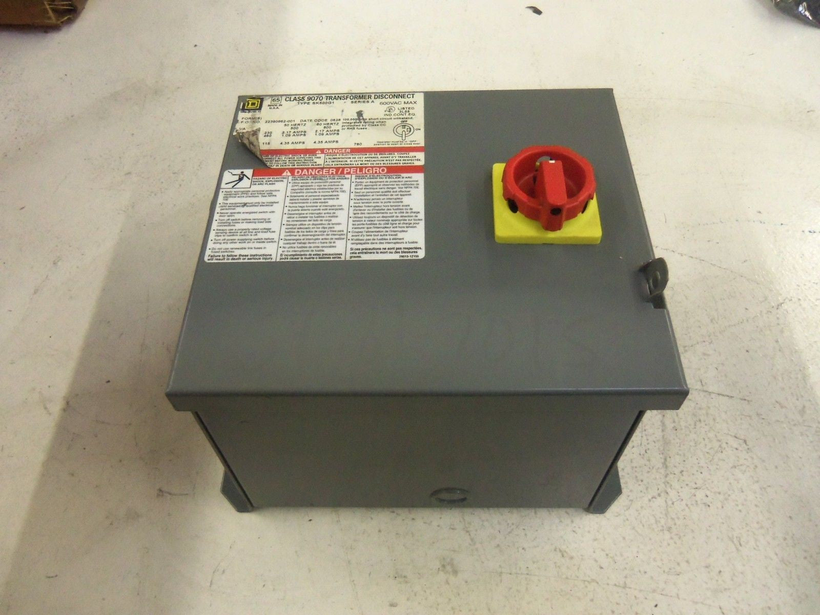 SQUARE D 9070-SK500G1 *NEW NO BOX*