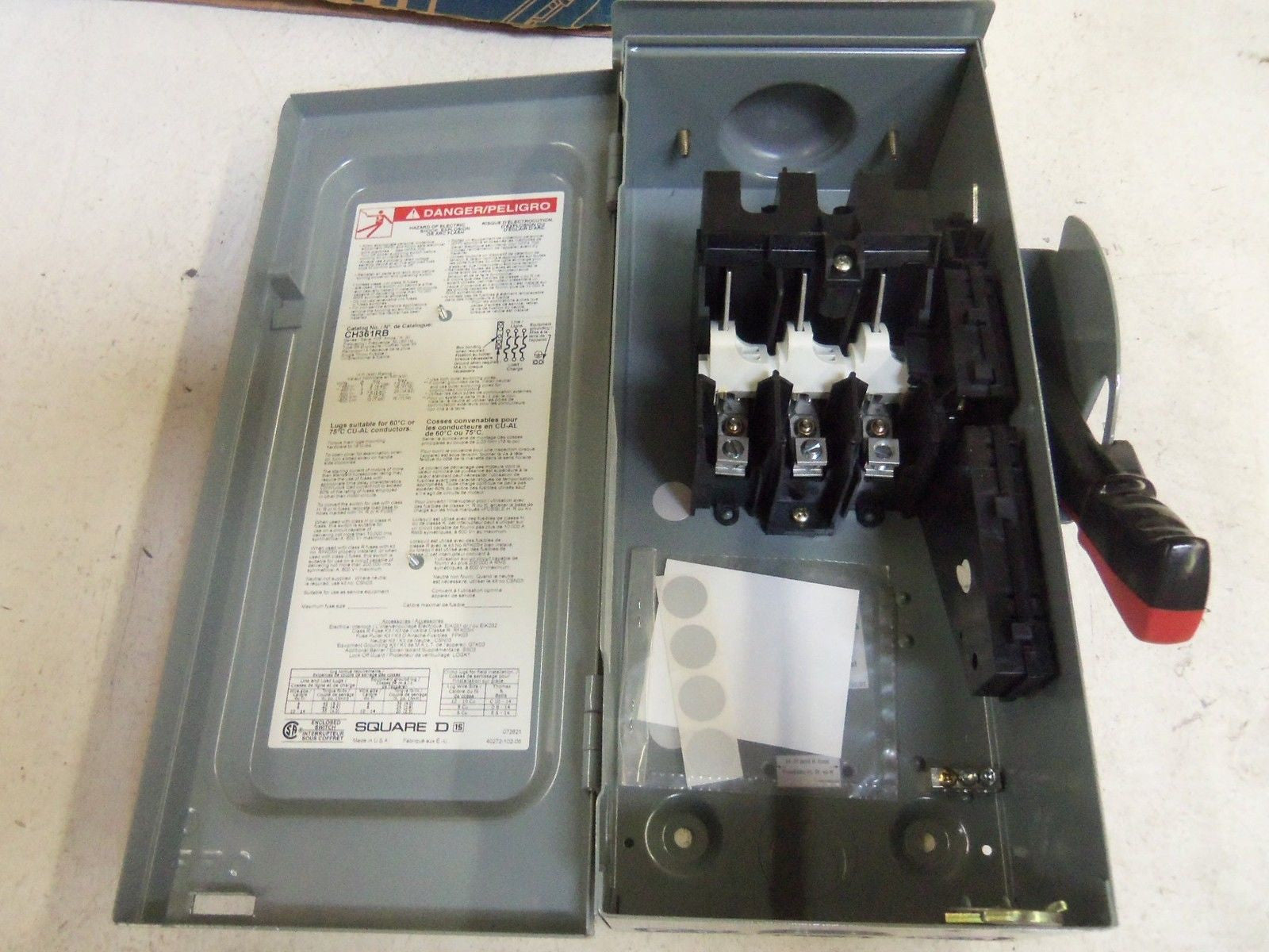 SQUARE D CH361RB DISCONNECT SWITCH *NEW IN BOX*