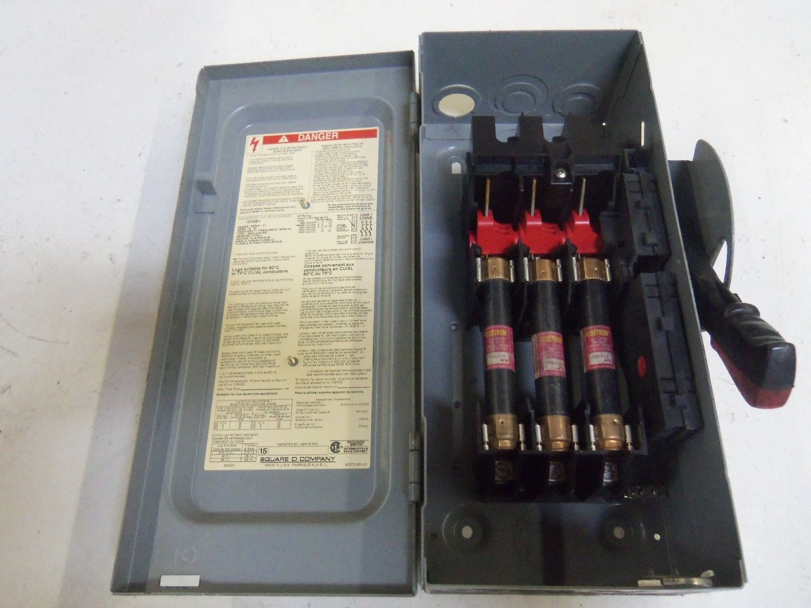 SQUARE D CH361 SER. F1 *USED*