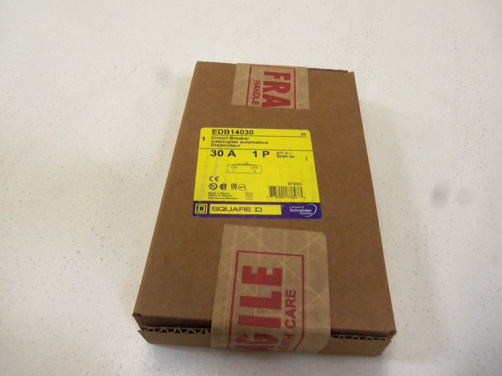 SQUARE D CIRCUIT BREAKER EDB14030 *FACTORY SEALED*