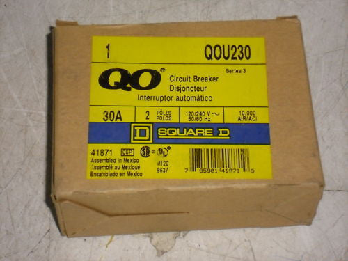 SQUARE D CIRCUIT BREAKERS  QOU230