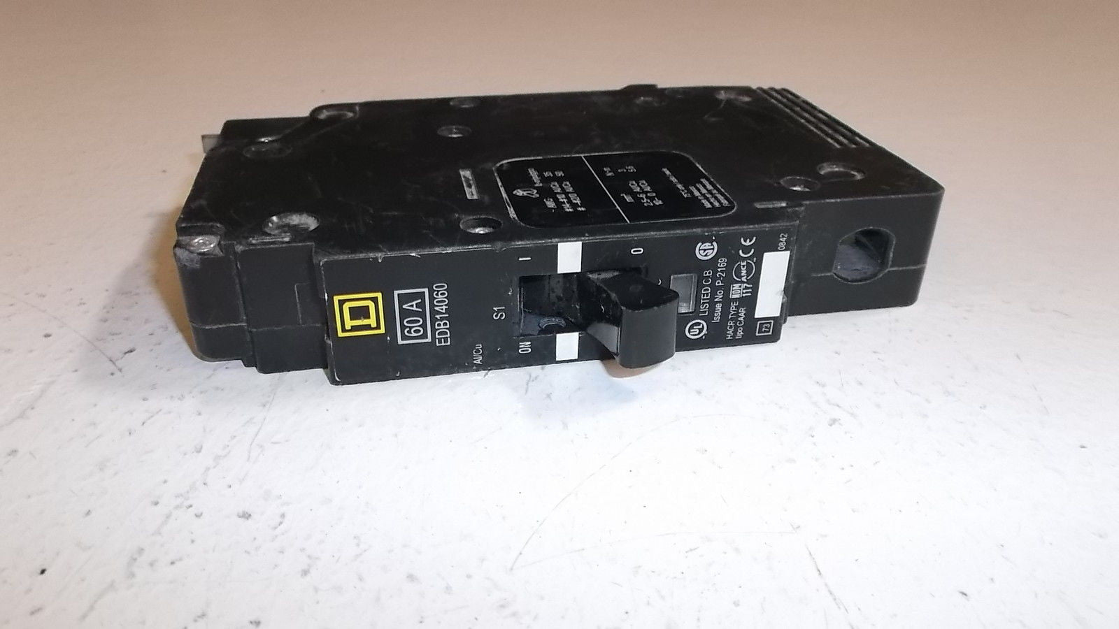 SQUARE D CIRCUIT BREAKER EDB14060 *USED*