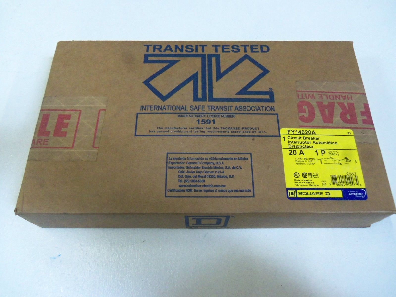 SQUARE D FY14020A CIRCUIT BREAKER 20A *FACTORY SEALED*
