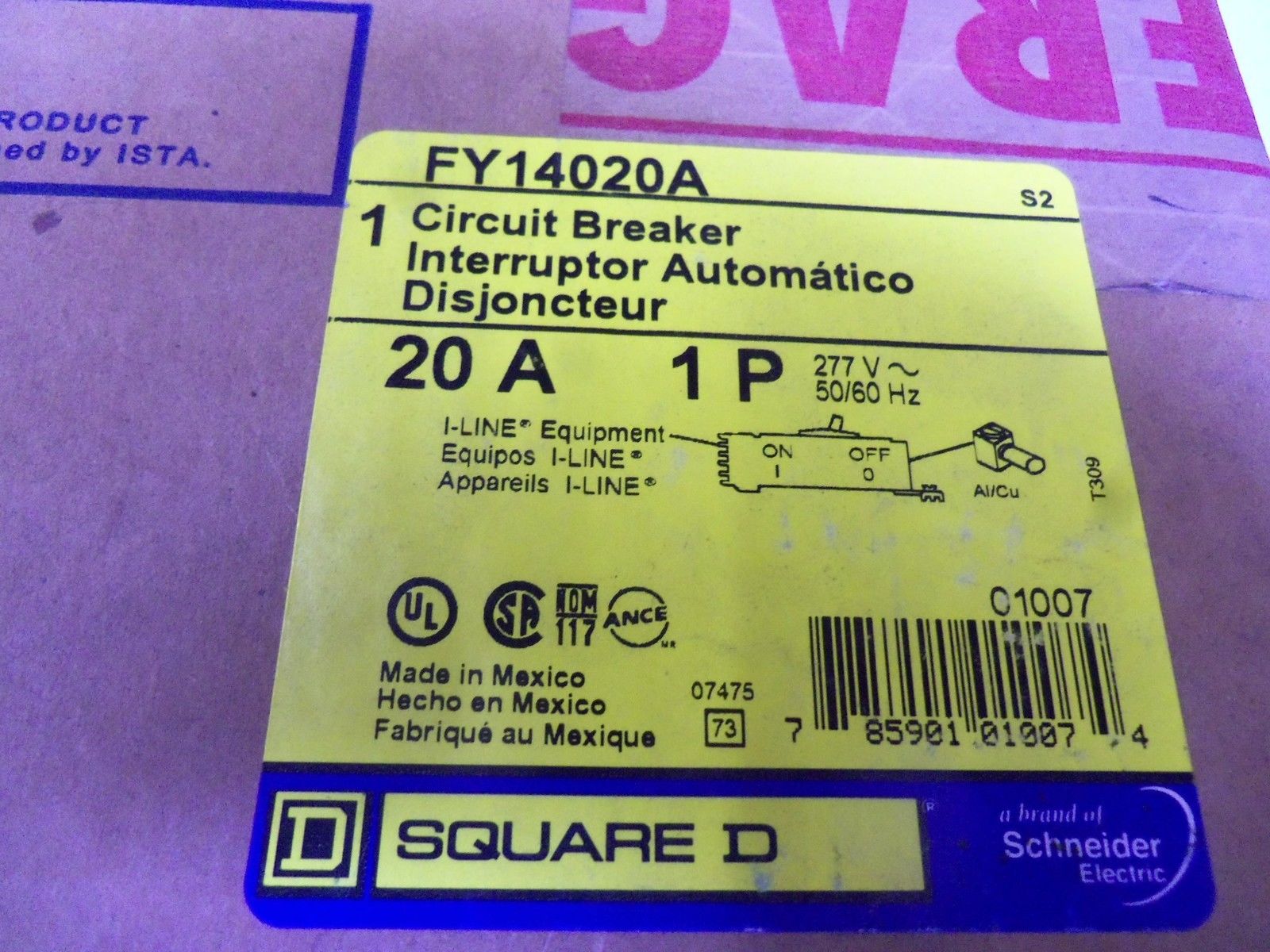 SQUARE D FY14020A CIRCUIT BREAKER 20A *FACTORY SEALED*