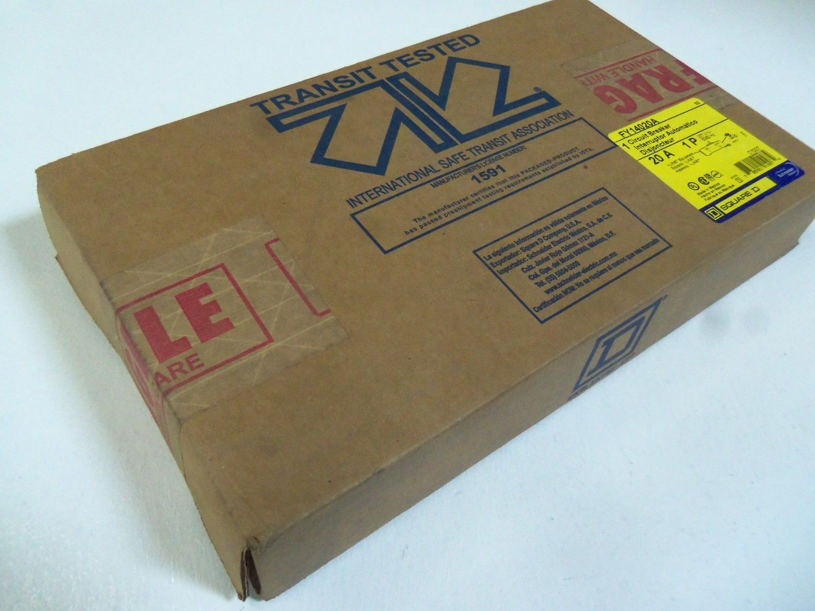 SQUARE D FY14020A CIRCUIT BREAKER 20A *FACTORY SEALED*