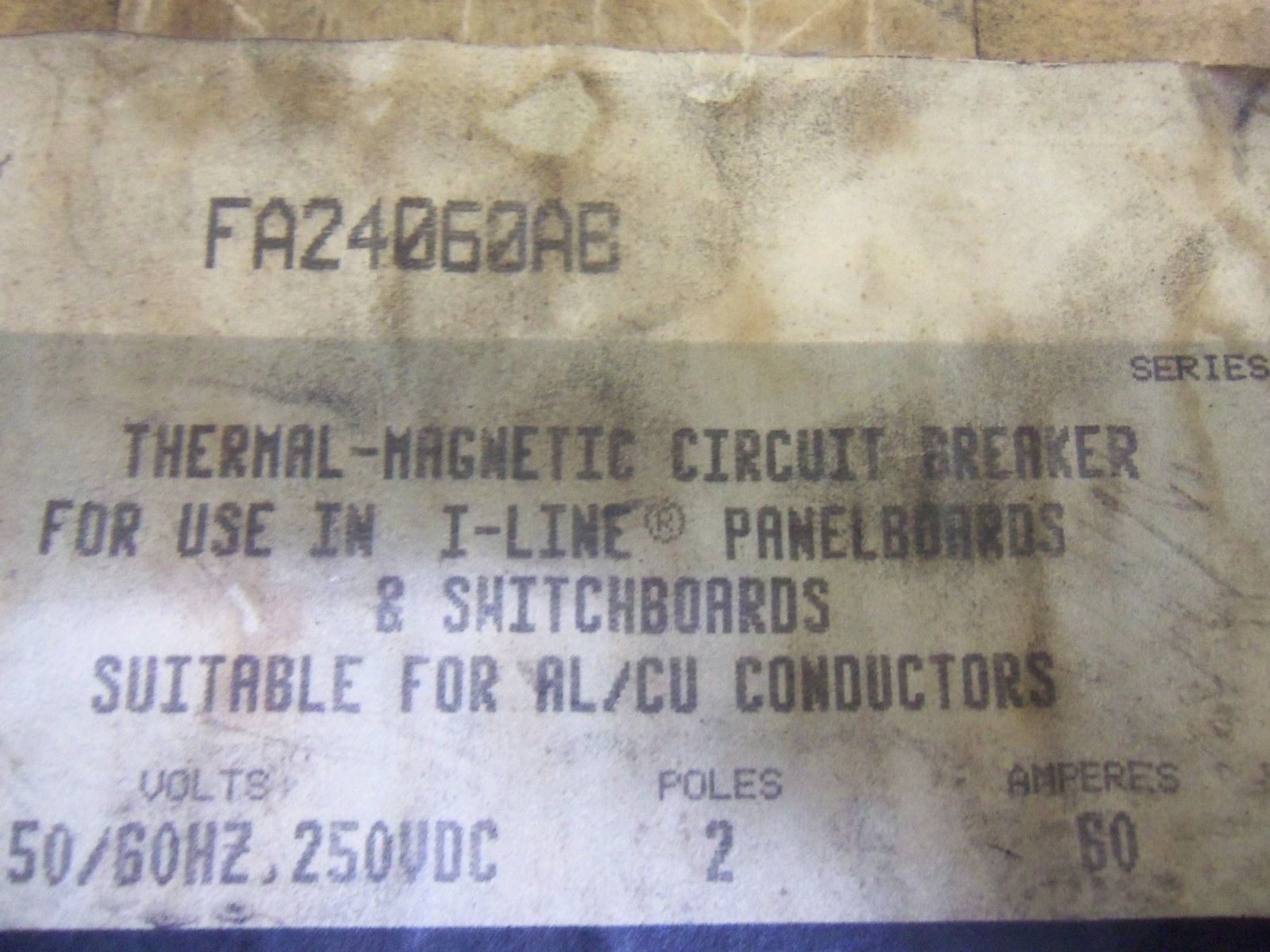 SQUARE D FA24060AB CIRCUIT BREAKER *NEW IN BOX*