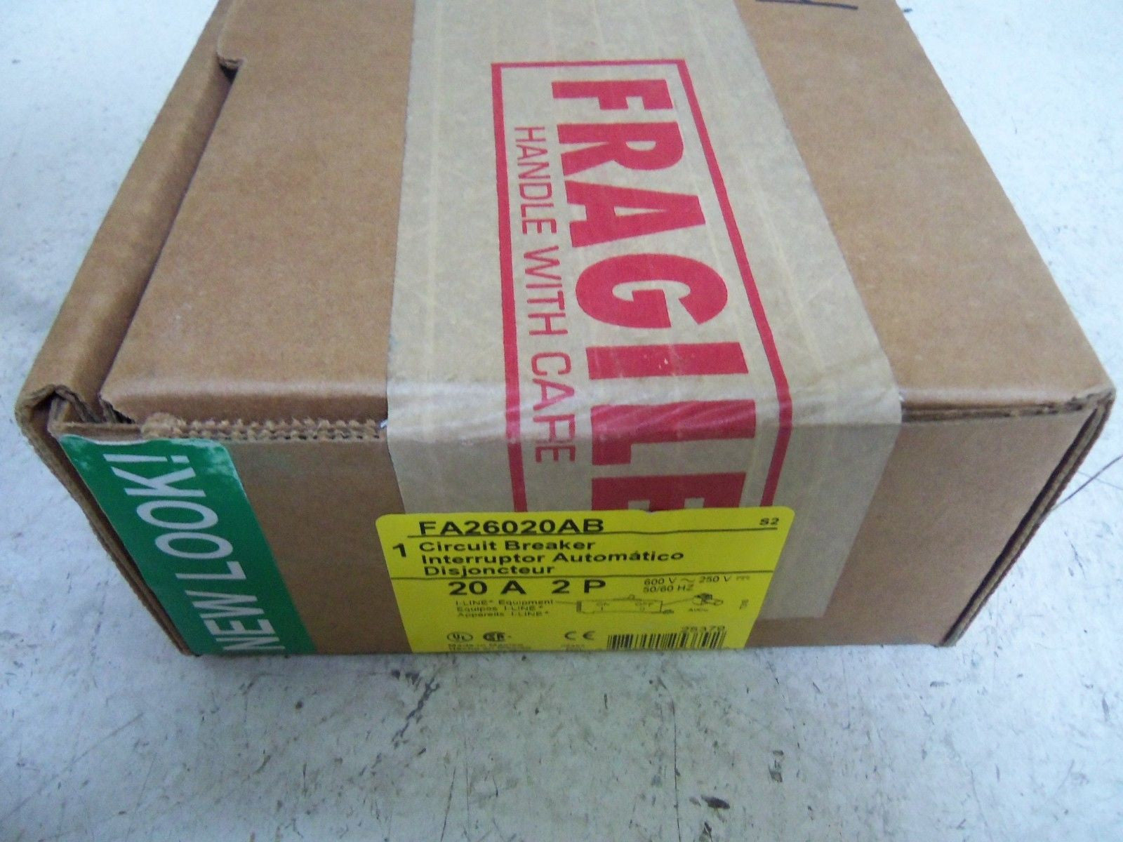 SQUARE D FA26020AB CIRCUIT BREAKER *SEALED*