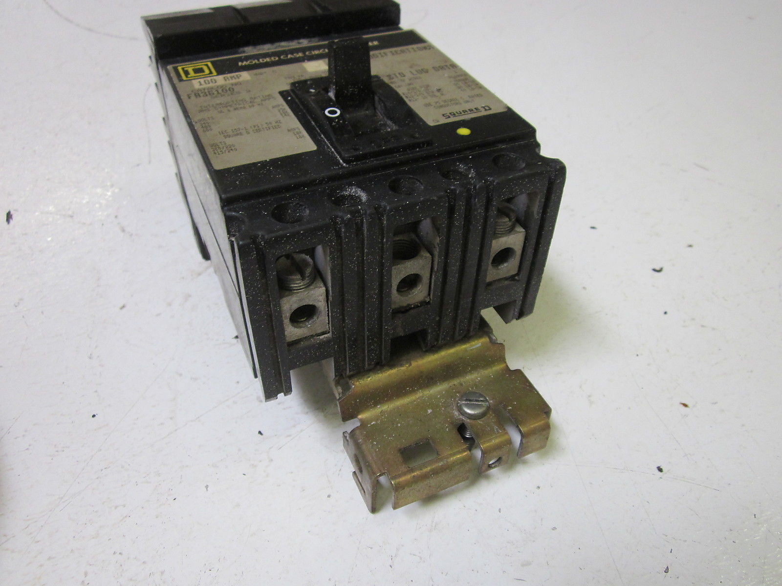 SQUARE D FA36100 CIRCUIT BREAKER 100A 600V  (AS PICTURED) *USED*