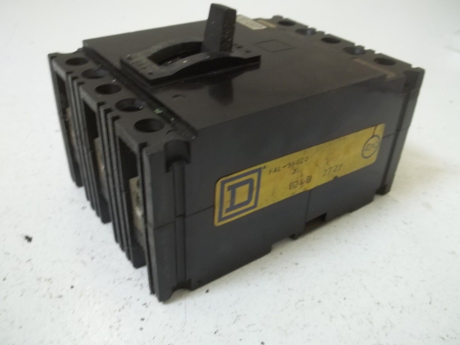 SQUARE D FAL36020 CIRCUIT BREAKER *USED*