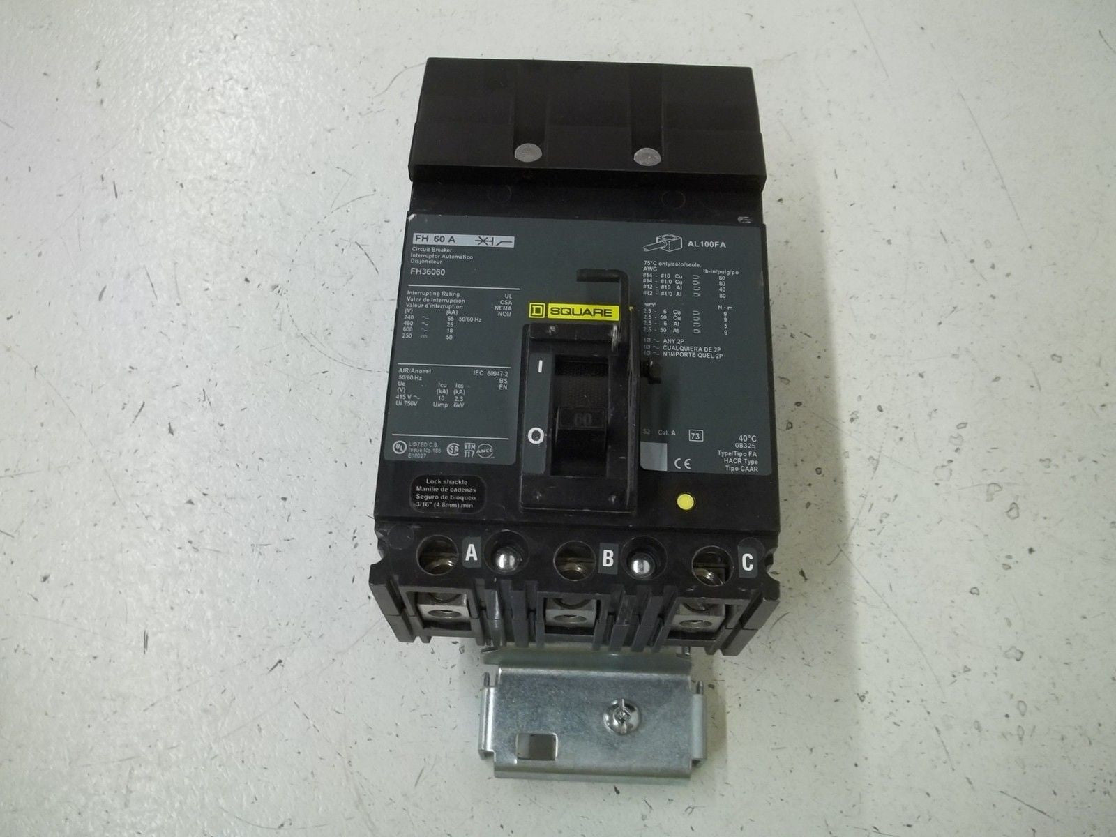 SQUARE D FH36060 CIRCUIT BREAKER *NEW NO BOX*