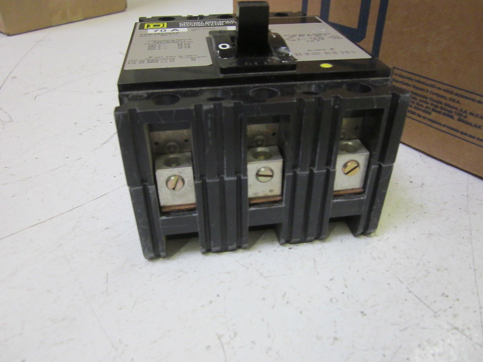 SQUARE D FHP36070TF CIRCUIT BREAKER 70A 600V *USED*