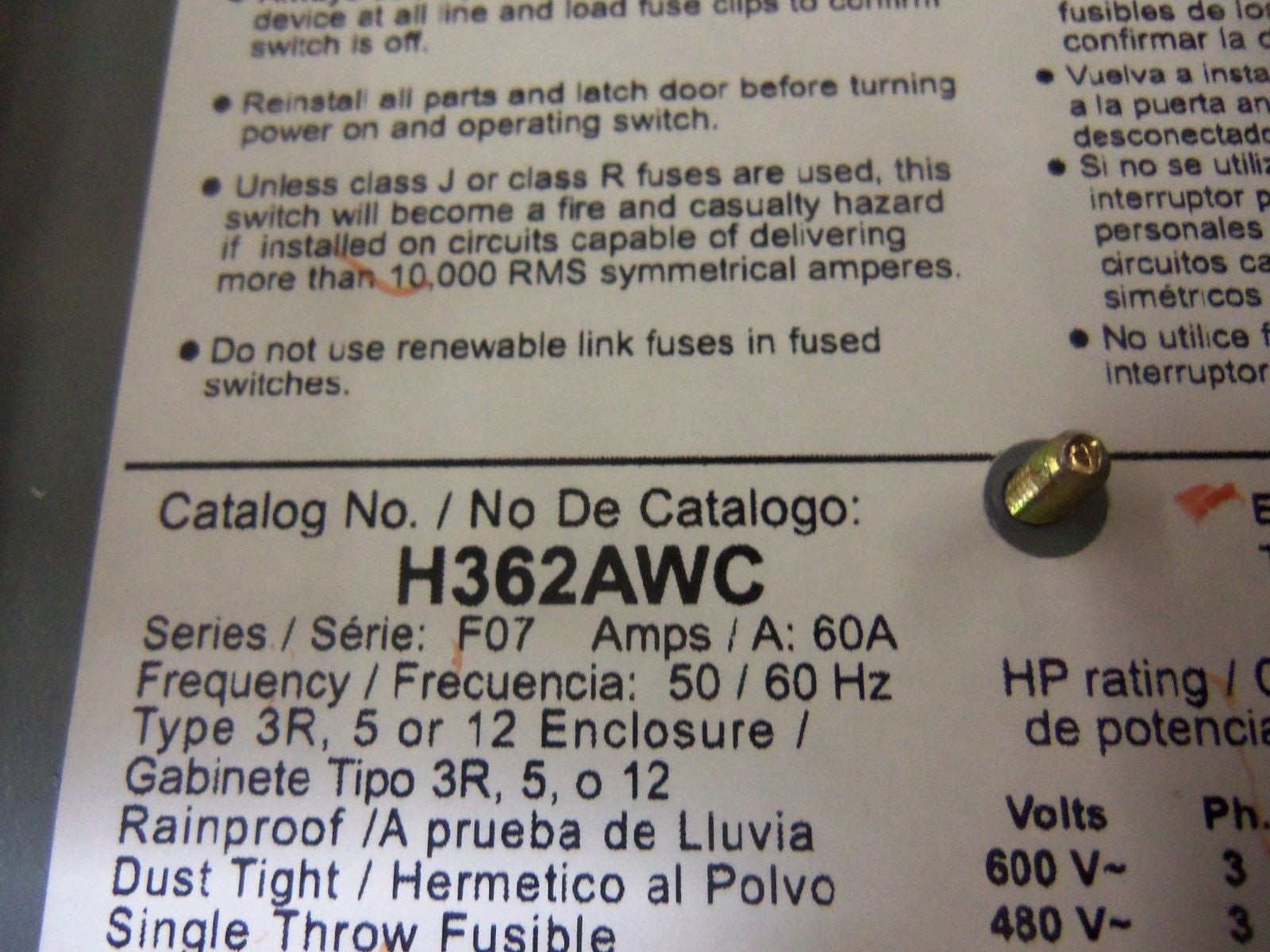 SQUARE D H362AWC *NEW IN BOX*